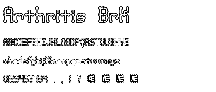 Arthritis BRK font